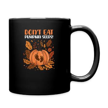 Ne mangez pas de graines de citrouille Ne mangez pas de graines de citrouille ! - Mug uni - noir - Droite