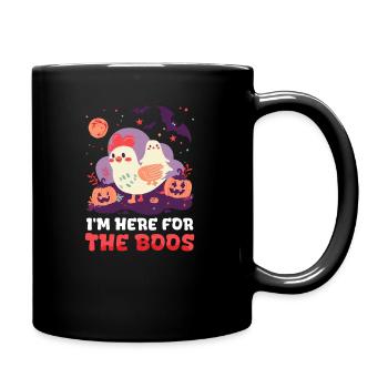 Halloween Chicken I’m Here For The - Full Colour Mug - black - Right