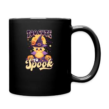 Halloween Chicken Too Cute To Spook - Full Colour Mug - black - Right
