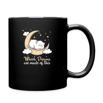 Meerschweinchen-Träume sind daraus gemacht - Tasse einfarbig - Schwarz - Rechts