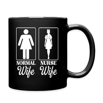 Épouse Cadeau Infirmière Femme - Mug uni - noir - Droite