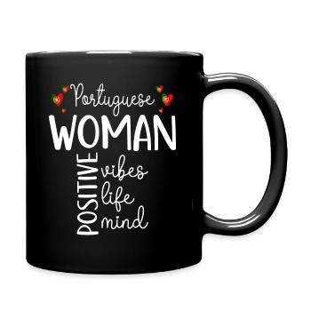 Fille Positive Femme Portugaise - Mug uni - noir - Droite
