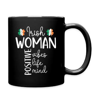 Fille Positive Femme Irlandaise - Mug uni - noir - Droite