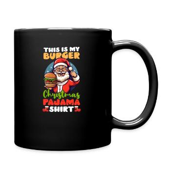 Burger Burger Tenue de pyjama Christmas Burger - Mug uni - noir - Droite