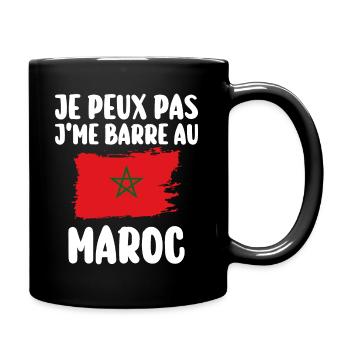 J'Me Barre au Maroc Voyage Cadeau - Mug uni - noir - Droite