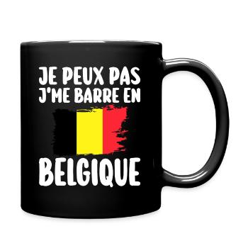 I Am Barre In Belgien Reisegeschenk - Tasse einfarbig - Schwarz - Rechts
