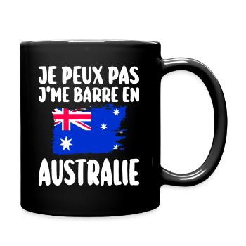 J'Me Barre En Australie Voyage Cadeau - Mug uni - noir - Droite