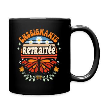 Retro Cadeau Retraite Enseignante - Mug uni - noir - Droite