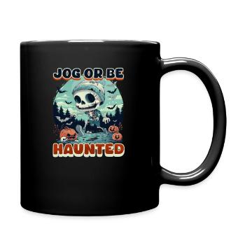 Halloween-Läufer Joggen oder verfolgt werden! - Tasse einfarbig - Schwarz - Rechts