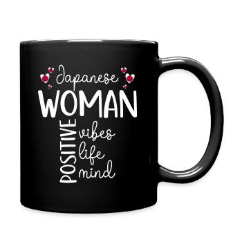 Fille Positive Femme Japonaise - Mug uni - noir - Droite