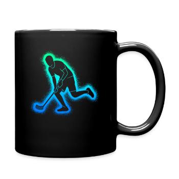 Floorball Unihockey Salibandy Kinder Innebandy - Tasse einfarbig - Schwarz - Rechts