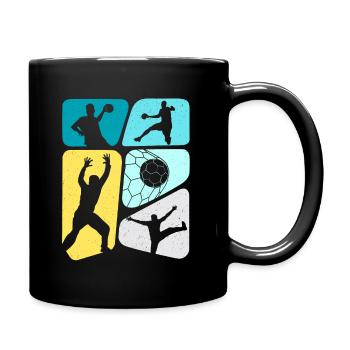 Handball Players Children Boys Handball Players - Full Colour Mug - black - Right