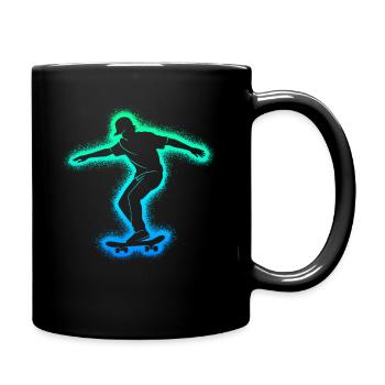 Skate Skateboarder Skater Garçons Skateboard - Mug uni - noir - Droite