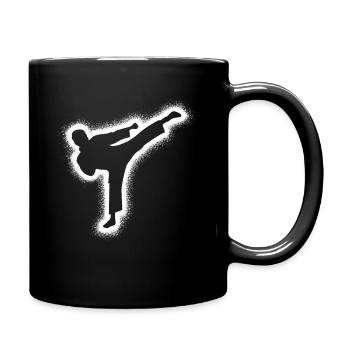 Taekwondo Arts Martiaux Enfants Garçons Hommes Karaté - Mug uni - noir - Droite