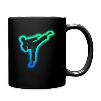 Taekwondo Arts Martiaux Hommes Enfants Garçons Karaté - Mug uni - noir - Droite