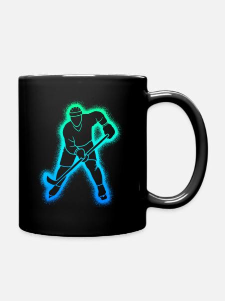 Joueurs de hockey sur glace Enfants Hommes Joueurs de hockey sur glace - Mug uni - noir