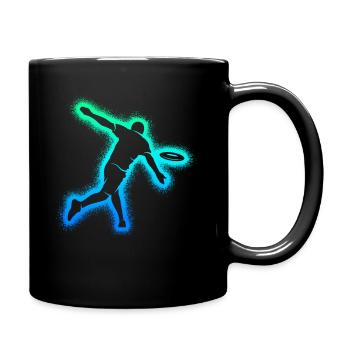 Disc Golf Kinder Männer Jungen Discgolfer - Tasse einfarbig - Schwarz - Rechts