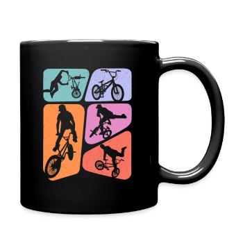 BMX Cascades Vélo Tricks Filles Vélo BMX Enfants - Mug uni - noir - Droite
