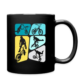 BMX Cascades Vélo Tricks Garçons Vélo BMX Enfants - Mug uni - noir - Droite