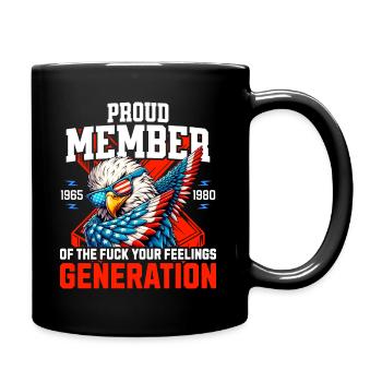 Eagle USA Humor Generation X - Tasse einfarbig - Schwarz - Rechts