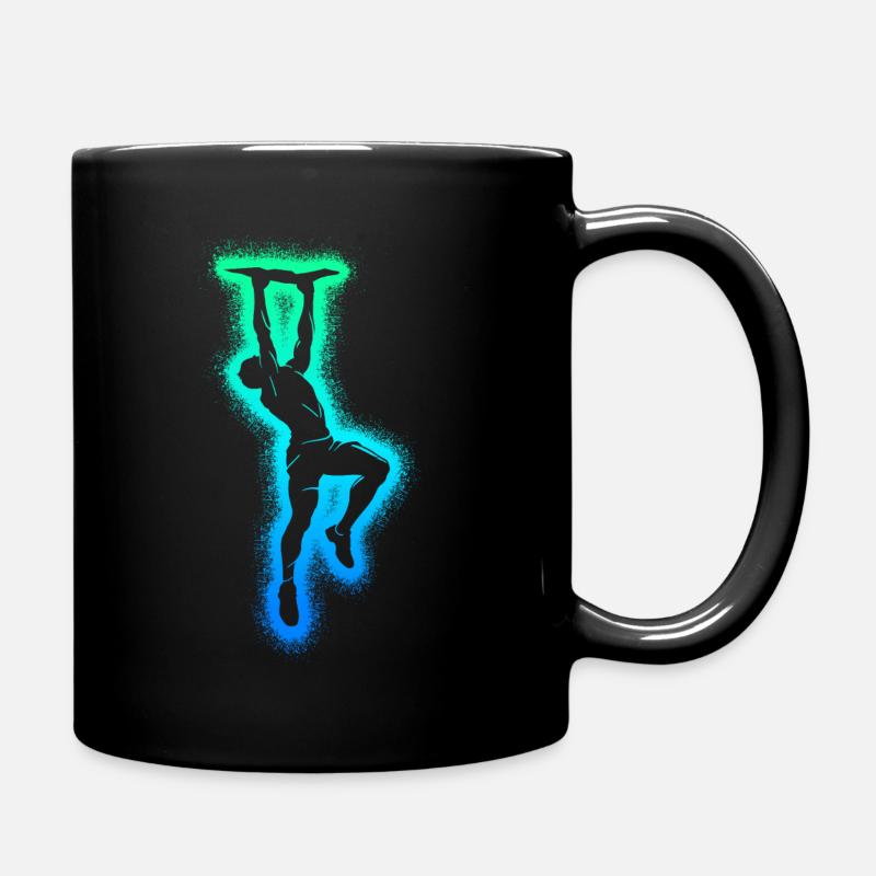 Bouldern Bergsteigen Kletterer Jungen Klettern - Tasse einfarbig - Schwarz