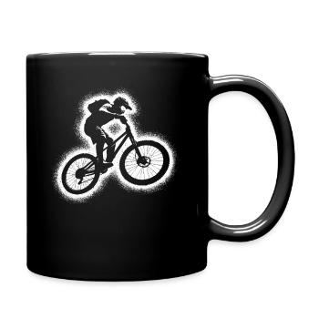VTT VTT VTT Biker Enfant Vélo de montagne pour hommes - Mug uni - noir - Droite