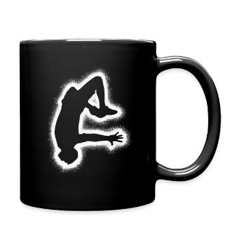 Freerunning Parkour Running Boys Freerunner - Full Colour Mug - black - Right