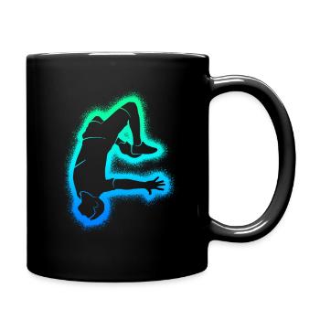 Parkour Running Freerunning Men Freerunner - Full Colour Mug - black - Right