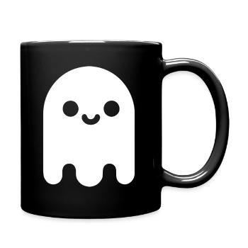 Halloween Geist - Tasse einfarbig - Schwarz - Rechts