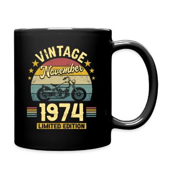 Motard 50 Ans 1974 Novembre Anniversaire - Mug uni - noir - Droite