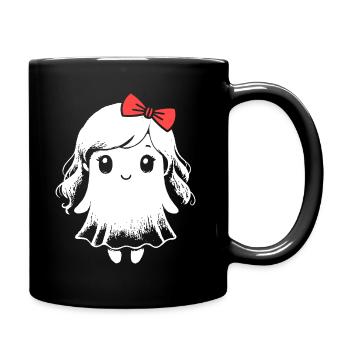 Halloween Geist Frauen Mädchen - Tasse einfarbig - Schwarz - Rechts
