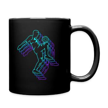 Football Joueurs de football Joueurs de football rétro Garçons - Mug uni - noir - Droite