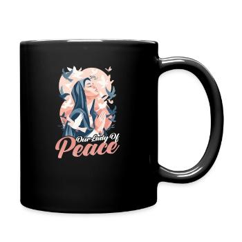Virgin Mary Our Lady Of Peace - Full Colour Mug - black - Right
