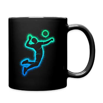 Volleyball Volleyball Players Volleyball Players Boys - Full Colour Mug - black - Right