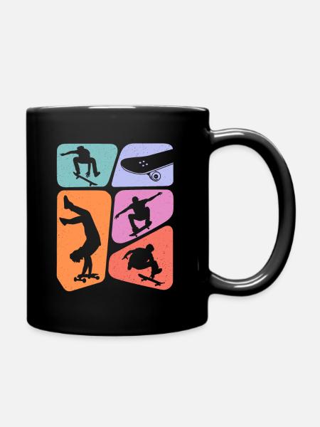 Skateur Skateur Skateur Skateboard Enfants - Mug uni - noir