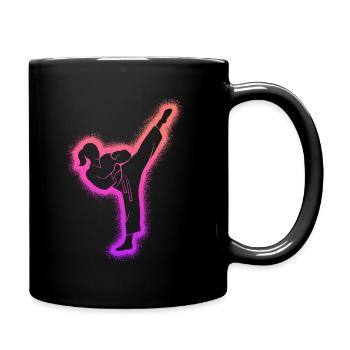 Taekwondo Arts Martiaux Femmes Enfants Filles Karaté - Mug uni - noir - Droite