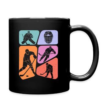 Hockey Players Kids Hockey Players Boys - Full Colour Mug - black - Right