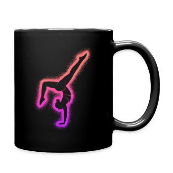 Gymnast Gymnastics Handstand Women Gymnastics Girls - Full Colour Mug - black - Right