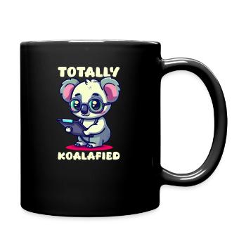 Koala totalement koalatifié - Mug uni - noir - Droite