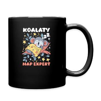 Koala Koalaty Expert en sieste - Mug uni - noir - Droite