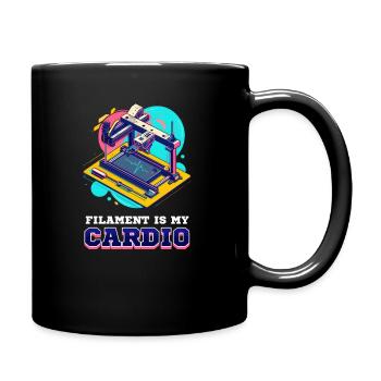 Imprimante 3D Accessoires Le filament est mon cardio - Mug uni - noir - Droite