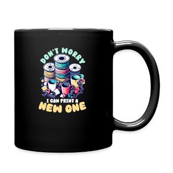 3D Printer Accessories I Can Print A New One - Full Colour Mug - black - Right