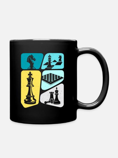 Pièces d’échecs Jeu d’échecs Garçons Enfants Échecs - Mug uni - noir