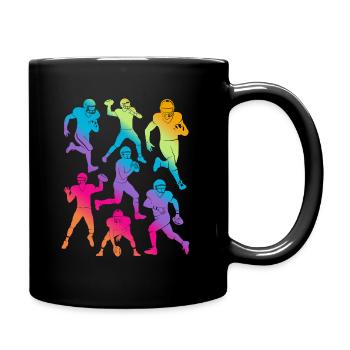 Football américain Sports Garçons Enfants Football - Mug uni - noir - Droite