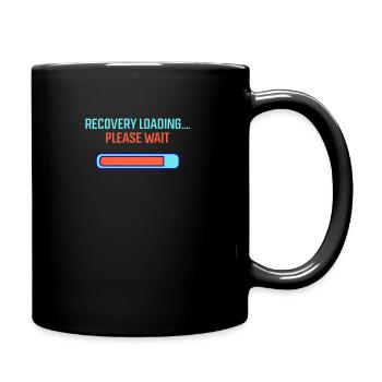 Back Surgery Recovery Loading... Please Wait - Full Colour Mug - black - Right