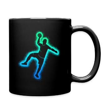 Handball players Handball men Handball boys - Full Colour Mug - black - Right