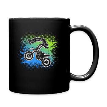 Motocross Moto Conduite Enfants Garçons Dirt Biker - Mug uni - noir - Droite