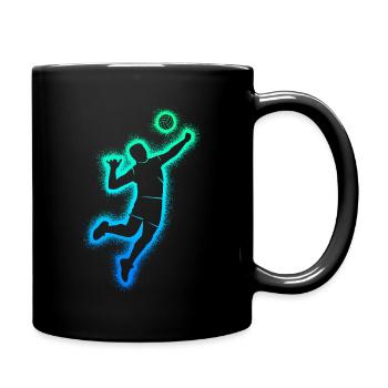 Joueurs de volley-ball Garçons Hommes Joueurs de volley-ball - Mug uni - noir - Droite