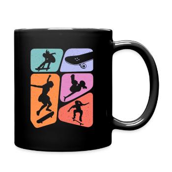 Skateur Skateur Skateur Skateboard Fille - Mug uni - noir - Droite