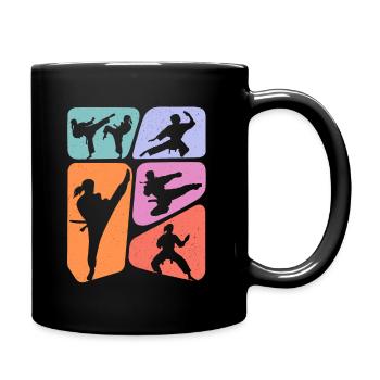Karaté Fille Artiste Martial Enfants Taekwondo Fille - Mug uni - noir - Droite